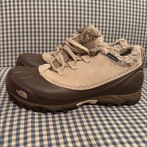 The North Face Brown and Tan Waterproof Women's Winter Boots